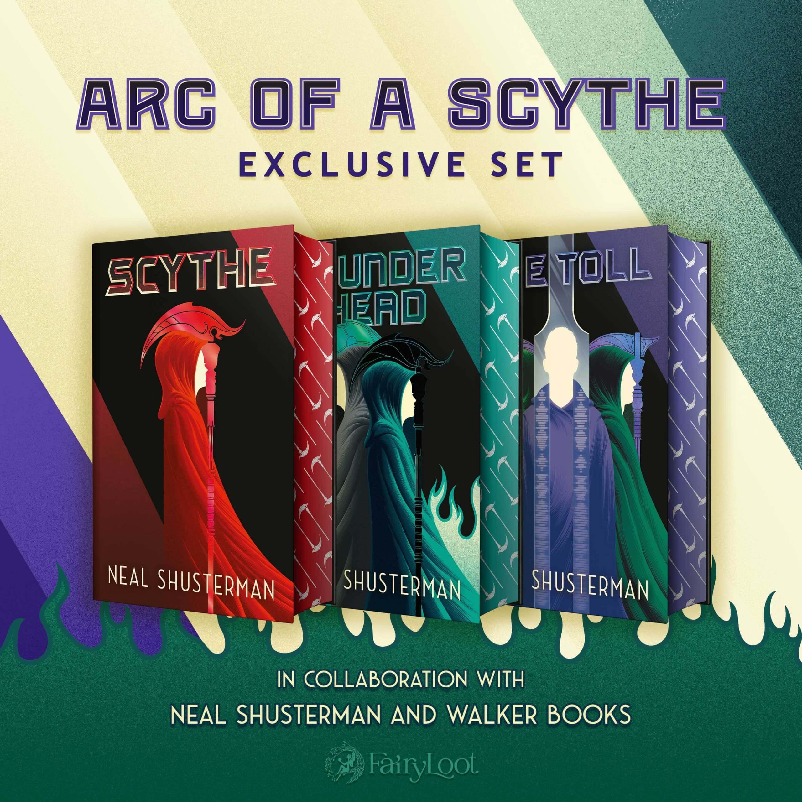 Arc of a Scythe by Neal Schusterman SIGNED EXCLUSIVE SET FairyLoot